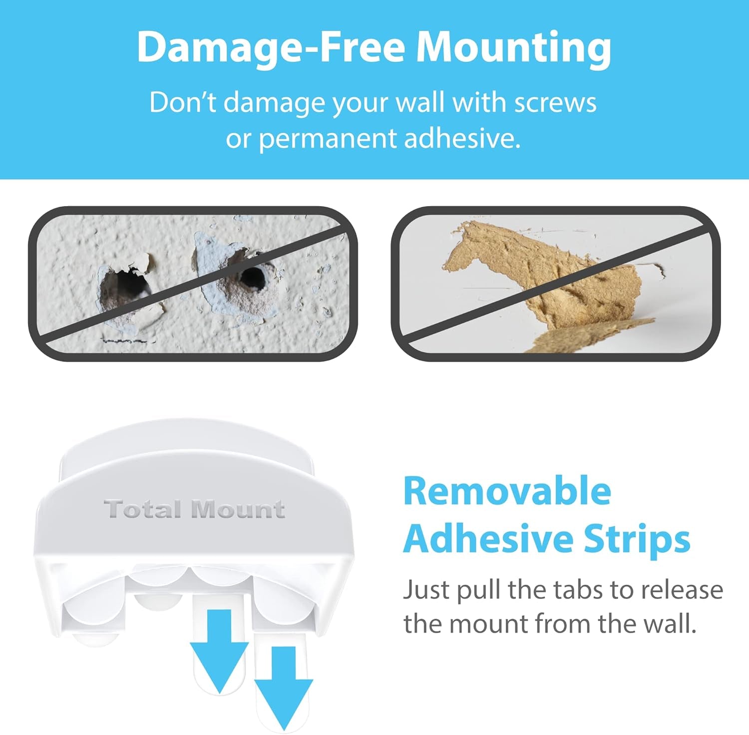 Headset and Headphone Stand – Holder Won’T Damage Your Wall with Screws or Permanent Adhesive (Premium White Hanger – One Pack)